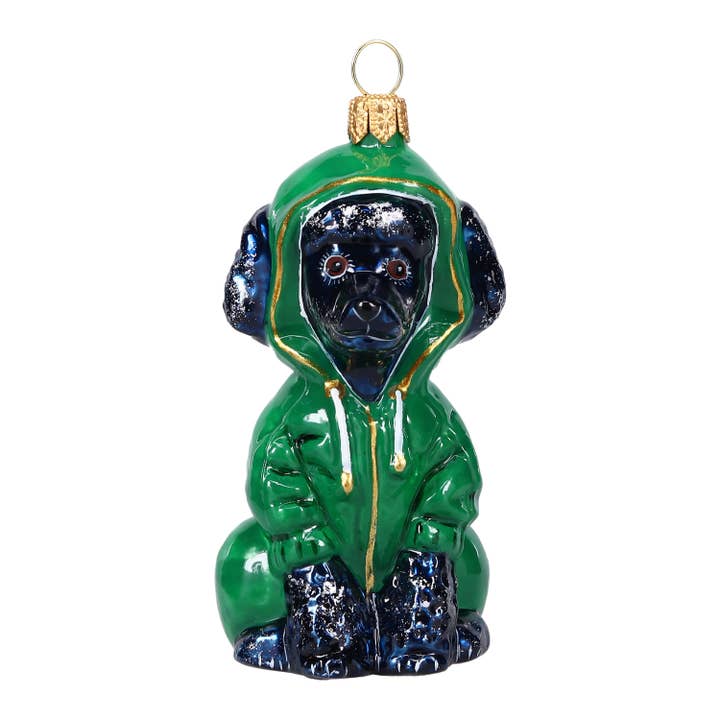 Poedel Zwart in Hoodie voor wholesale door Joy To The World Collectibles