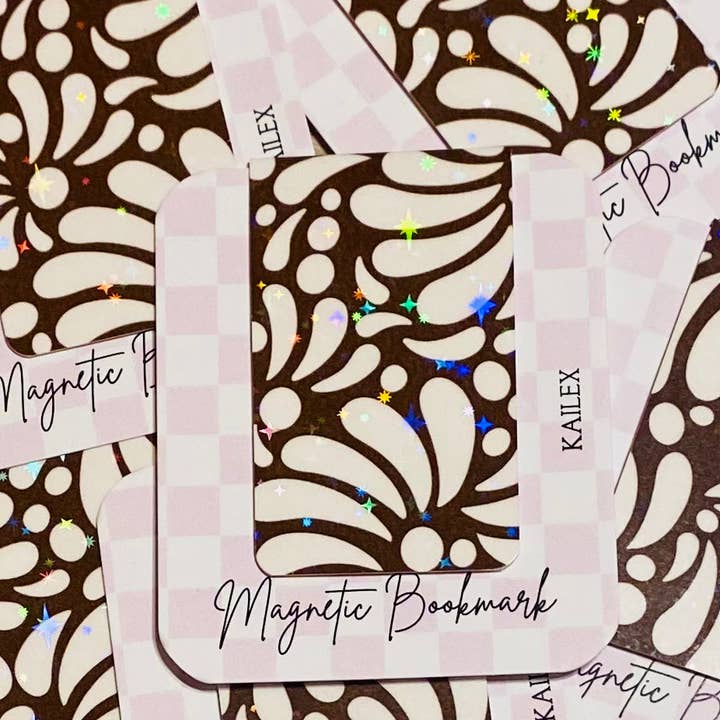 Marcador magnético holográfico Talavera marrón oscuro para venta al por mayor de Kailex Boutique Wholesale