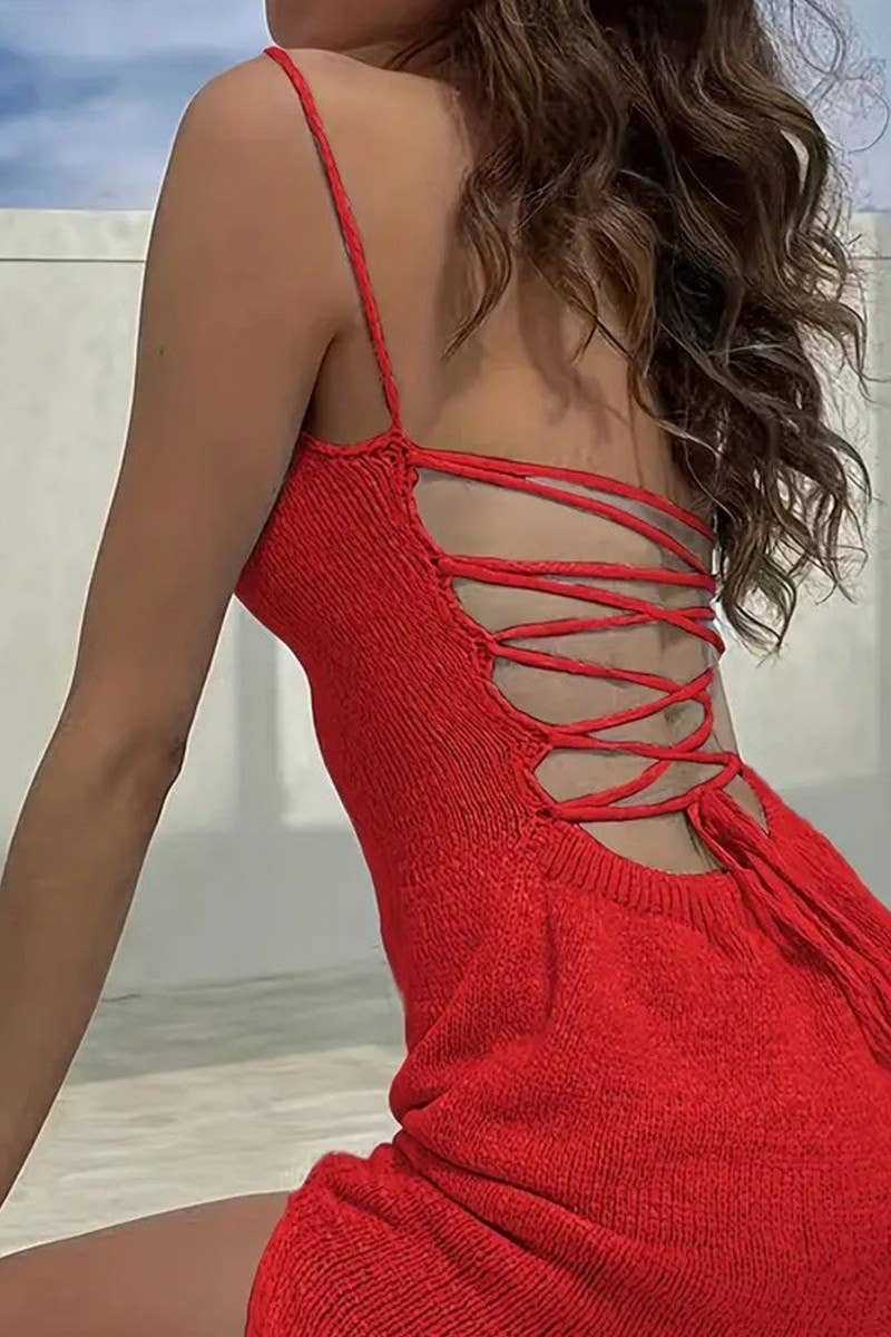 NINEXIS - Wholesale Dress - Women's - CWDMD5273_SUMMER BACKLESS SEXY KNITTED SUSPENDER DRESS6