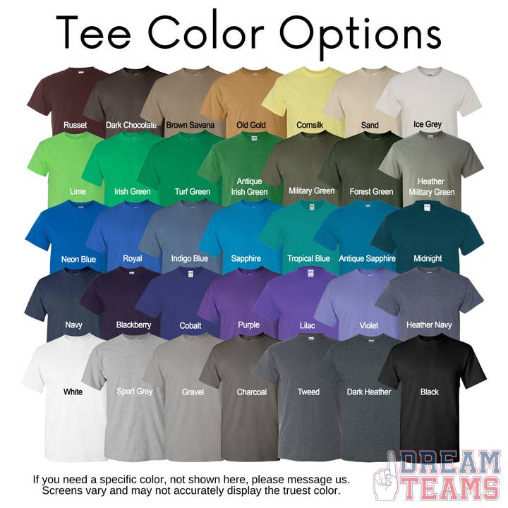 Daydreamer Designs - Wholesale Screen Printed T-Shirt - Women's - Small Town Big Spirit CUSTOM Team Top 4