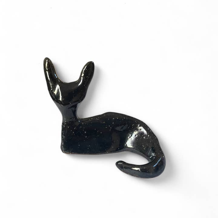 Magic World Girl - Wholesale Decorative Figurine - Magic World Girl - Black Ceramic Cat 1