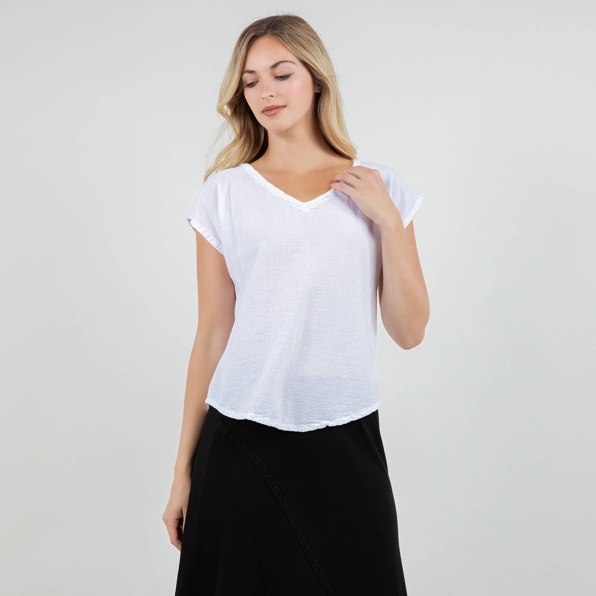 Cottonways – Großhandel Bluse – Damen – Meagan Top aus 100% — perfekte Mullgarmgarnitur aus Baumwolle11
