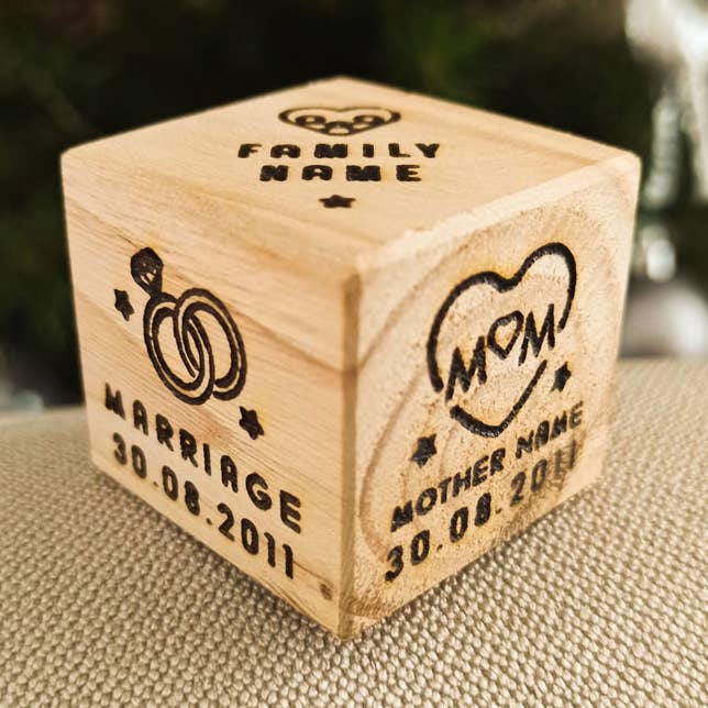 Dés d'anniversaire | Keepsake Cube pour la vente par NOBAist