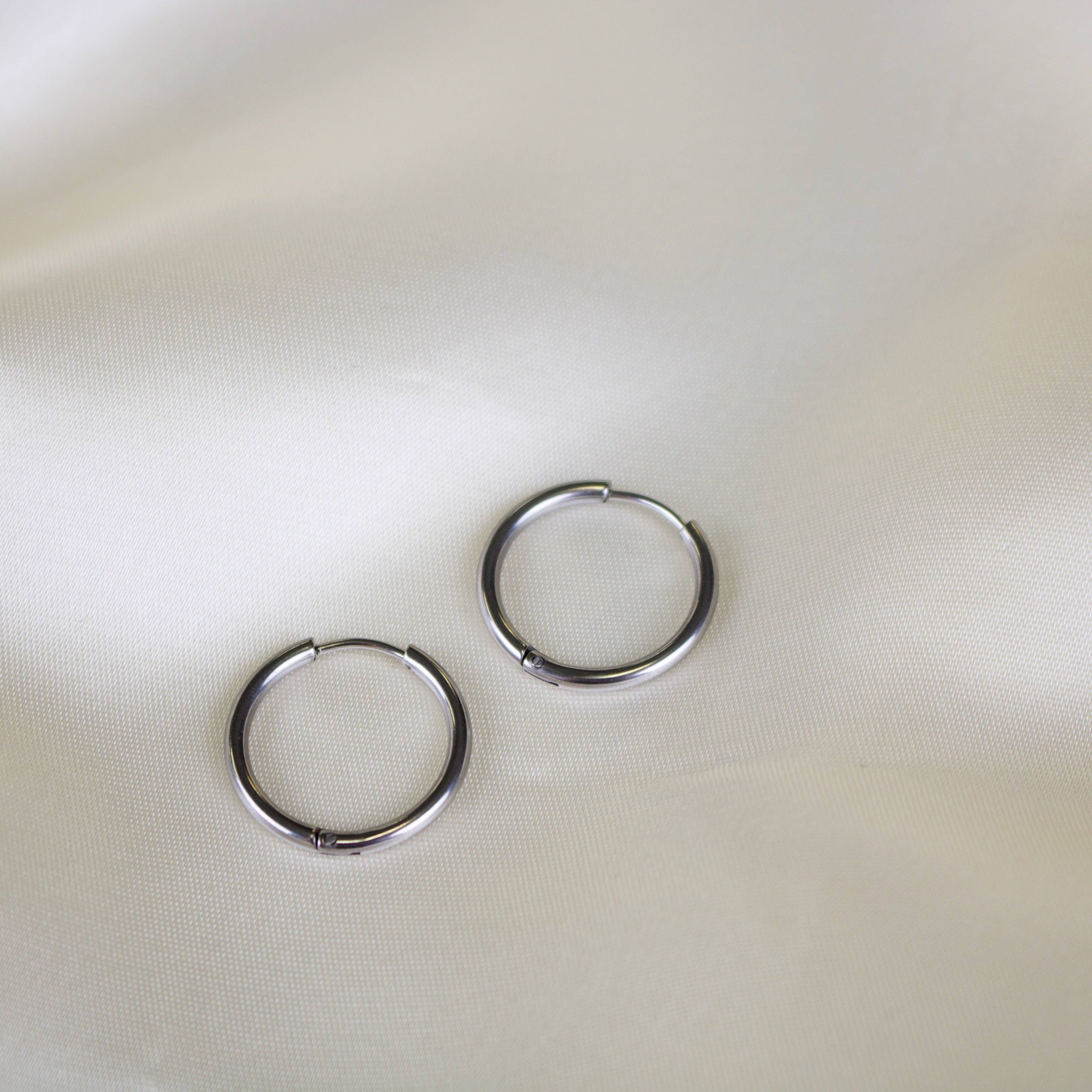 TISH jewelry - Wholesale Hoop Earrings - Sage // Simple Round Hoops5