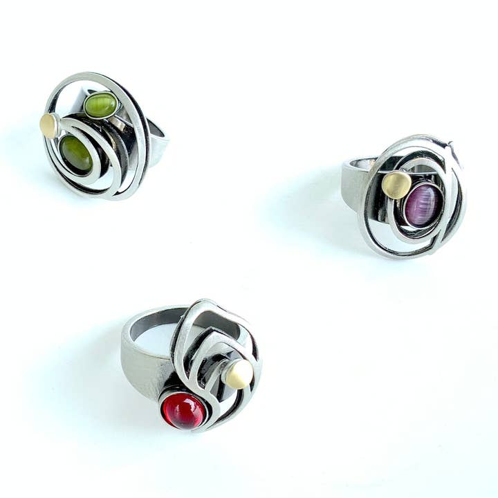 Christophe Poly / Crono Design - Wholesale Jewelry Set - RINGS Prepack (DR12) - 15 Rings & Free Displays74