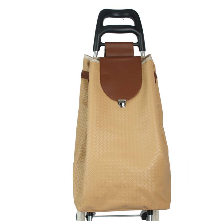 Faux Leather Shopping Cart With Flap for wholesale by Nima Accessories Inc