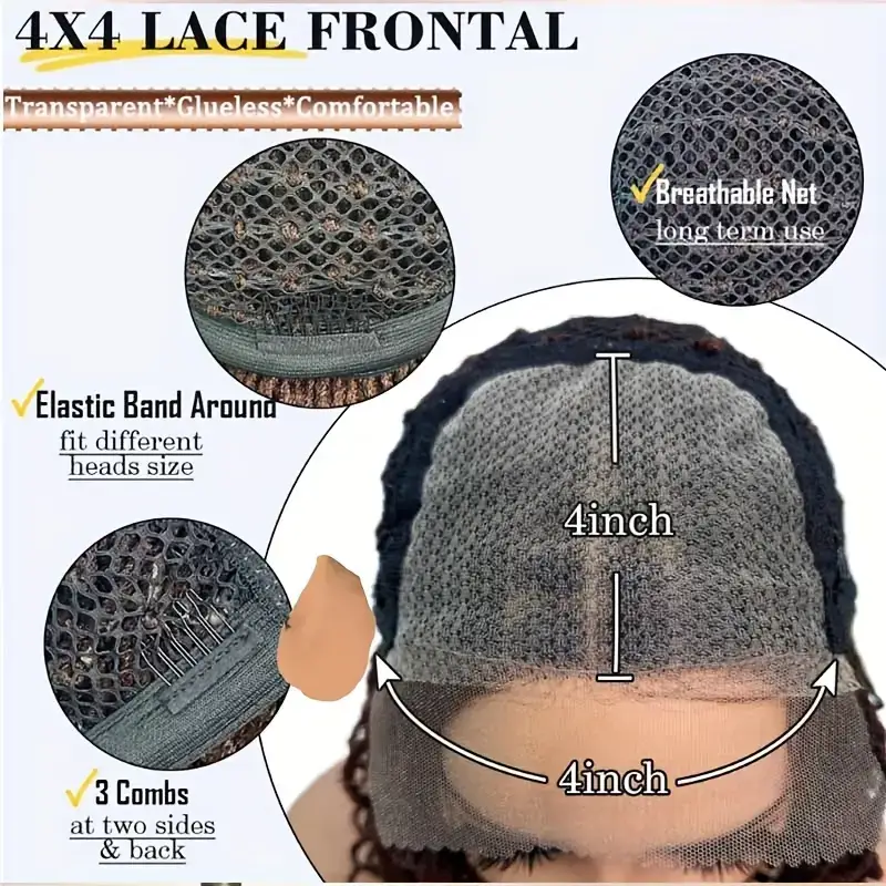 U-Got Beauty Hair & Supply Store - Vendita all'ingrosso Parrucca/toupet - Parrucca Frontale in Pizzo Senza Colla da 14 Pollici7