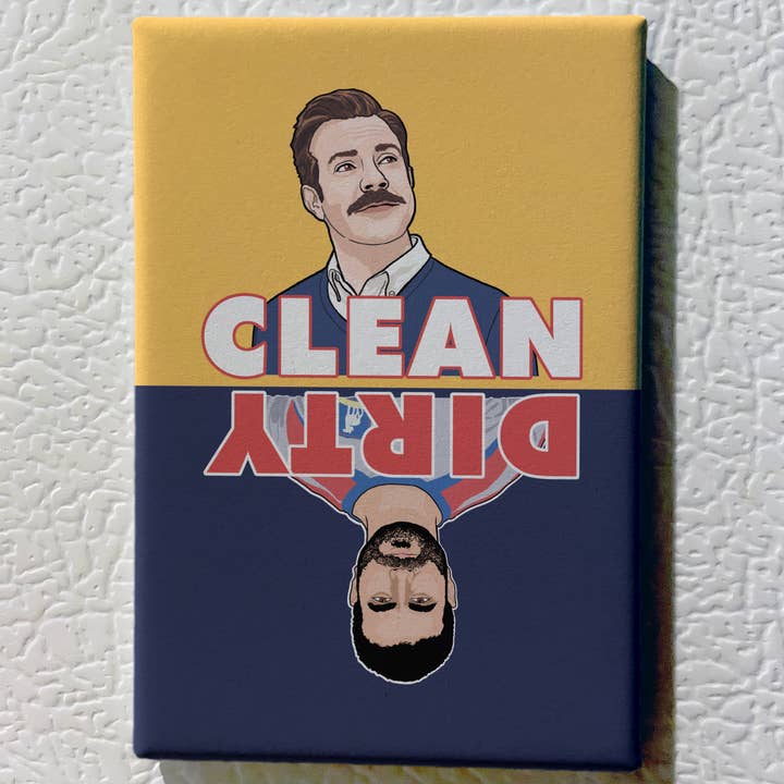 The Red Swan Shop - Wholesale Magnet - Dishwasher Magnet - Dirty/Clean - Ted Lasso3