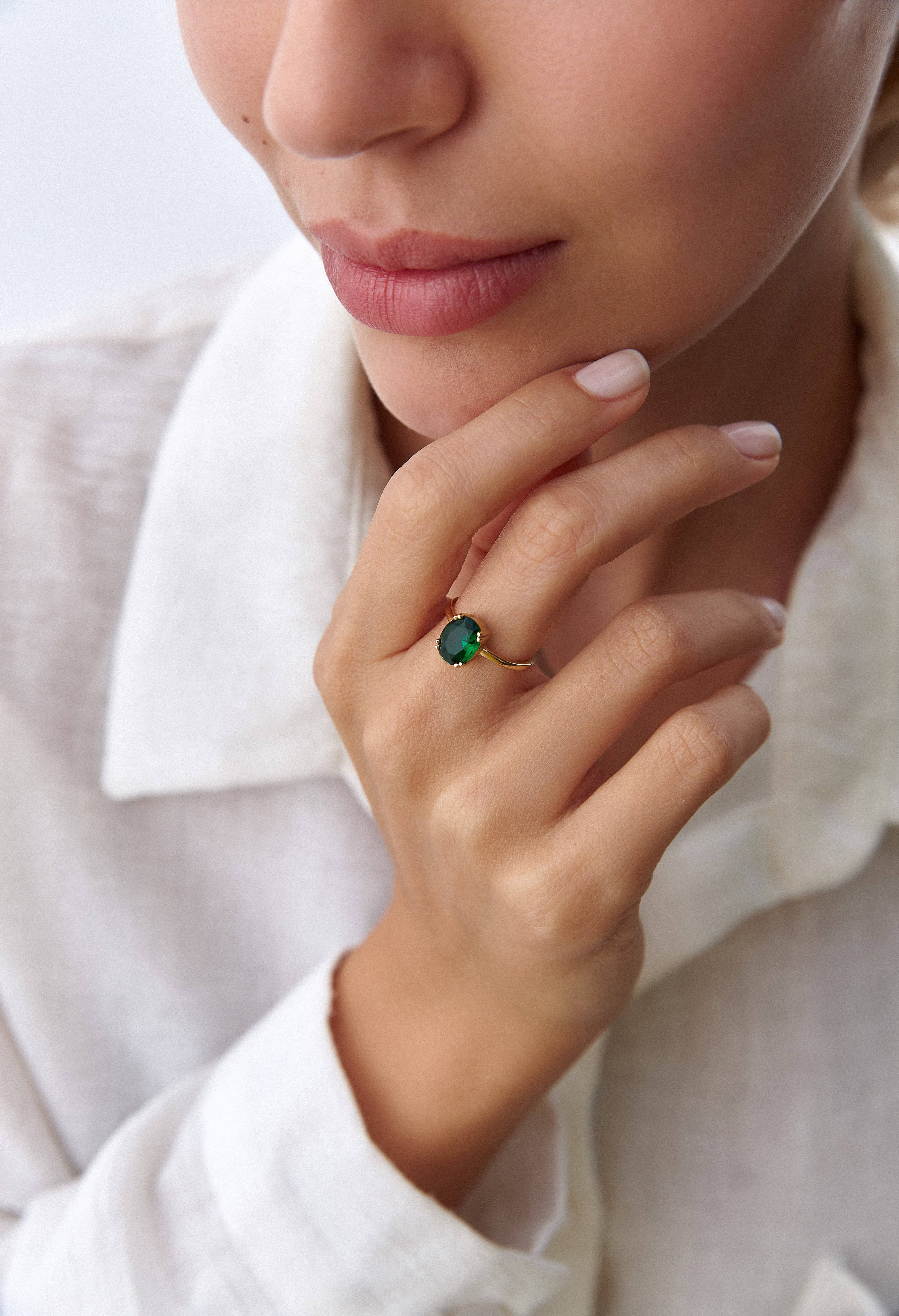 JoyPersonalized – wholesale Förlovningsring – Smaragdring, Smaragd förlovningsringar1