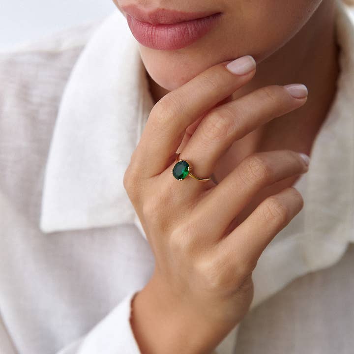 JoyPersonalized – wholesale Förlovningsring – Smaragdring, Smaragd förlovningsringar1