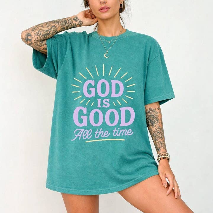 Comfort Colors - Gud är god hela tiden Tee för wholesale av Printliss