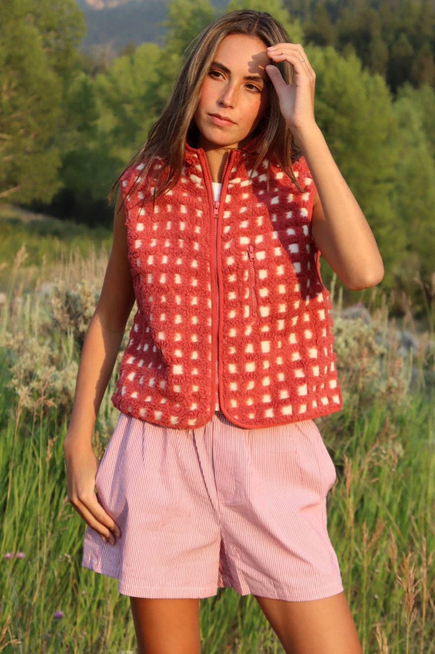 Midnight Lunch - Wholesale Outerwear Vest - Women's - Montana Vest | Signature Red0