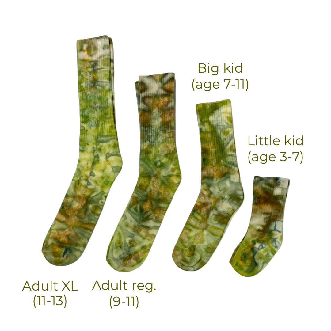 WAXON Batik & Dye Studio - Wholesale Socks - Unisex - Luscious & Strong Bamboo Hand Dyed Socks - for kids & adults8