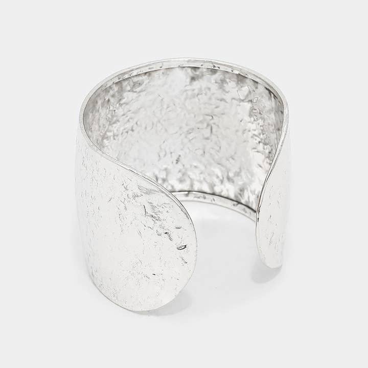 Sensibling Corp. - Wholesale Cuff Bracelet - California State map Hammered Wide Metal Cuff Bracelet2