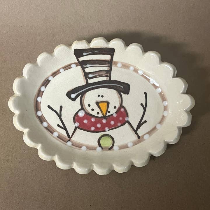 Soap Dish (Snowman) for wholesale by Heartfelt Traditions