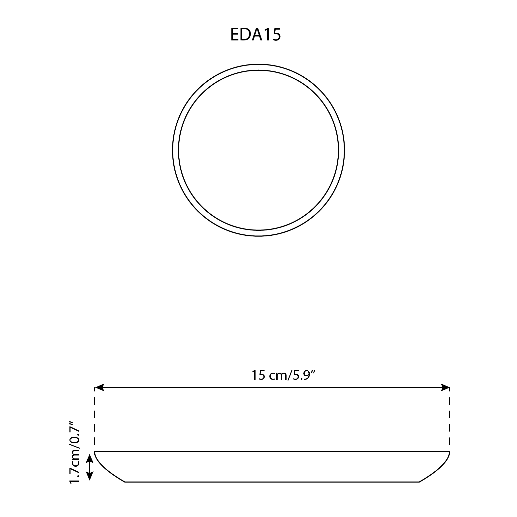 GHARYAN Stoneware & Olive Wood Tableware | USA - Wholesale Dinner Plate - Handmade Stoneware Flat Side Plate | Edan 5.9"10