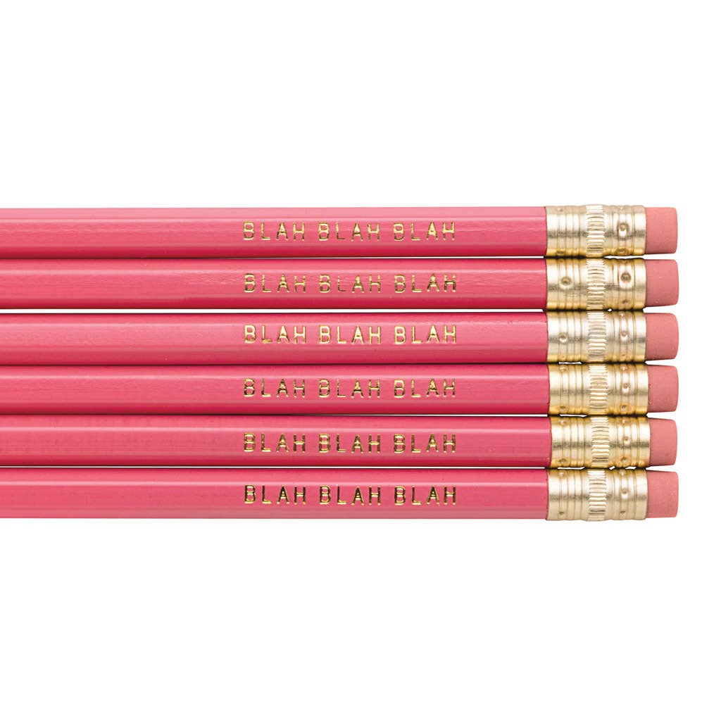 Frankie & Claude - Wholesale Pencil - Blah Blah Blah pink pencils1