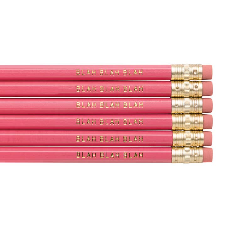 Frankie & Claude - Wholesale Pencil - Blah Blah Blah pink pencils1
