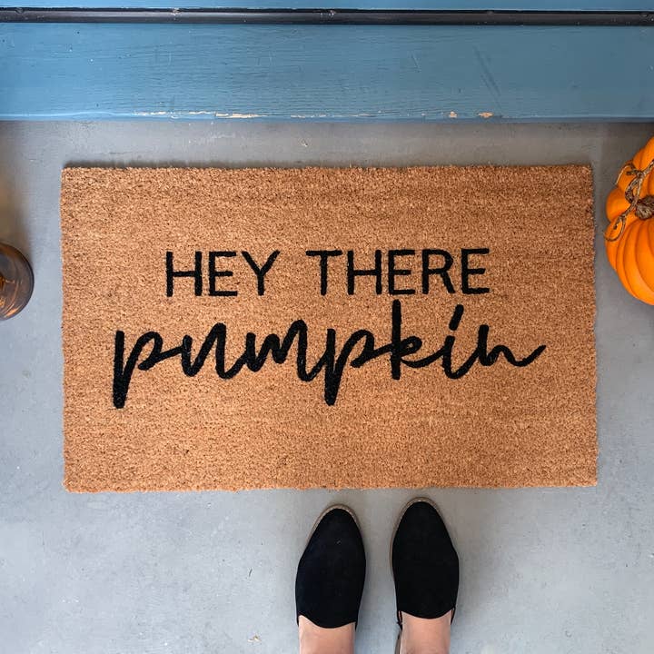 Hey There Pumpkin Fall Doormat for wholesale by Nickel Designs Doormats