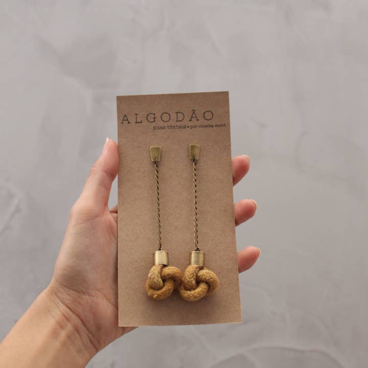 Algodao Collection - Long Earring for wholesale by Vicente Atelier