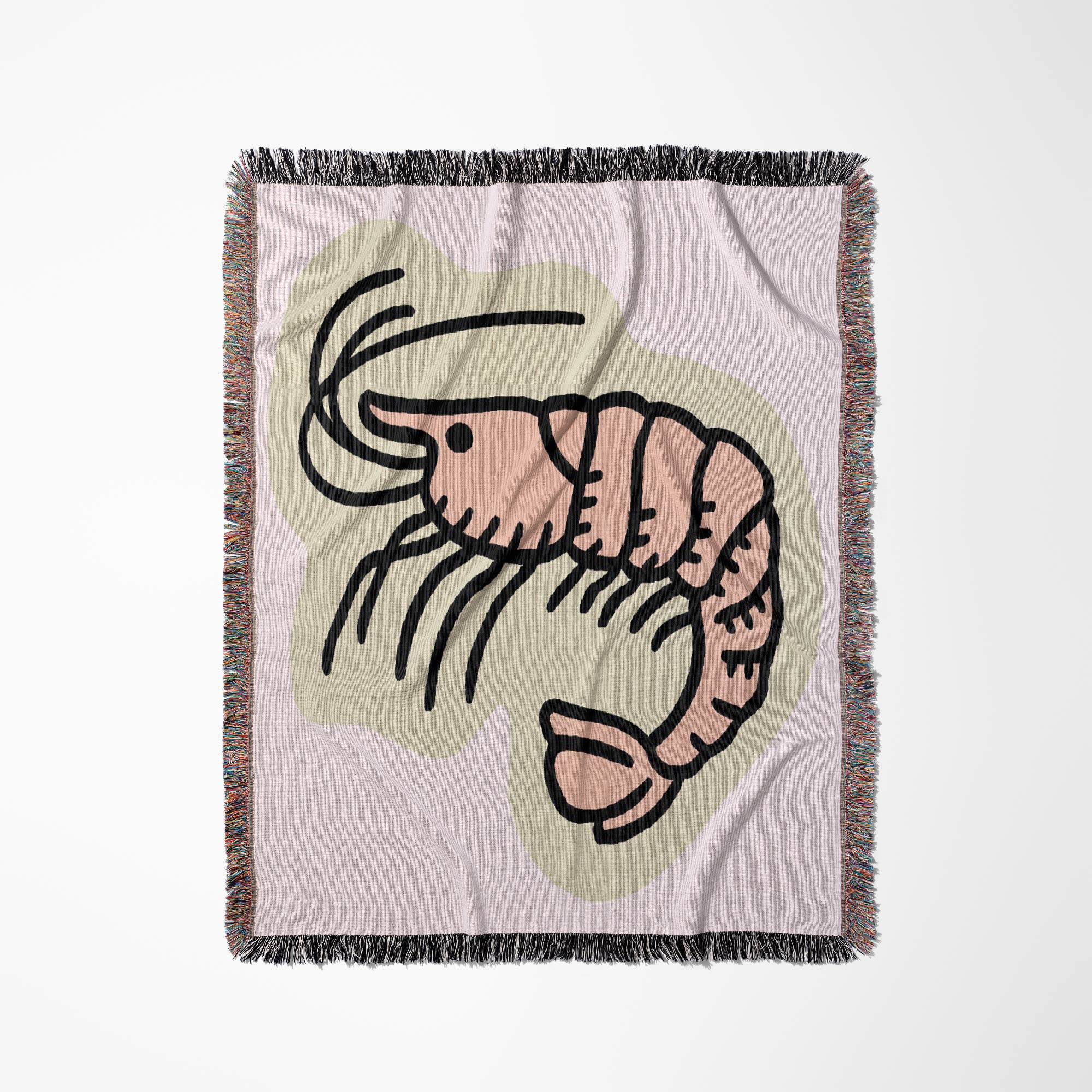 3dRose - Wholesale Throw Blanket - 3dRose, Baby Pink Shrimp, Blanket0