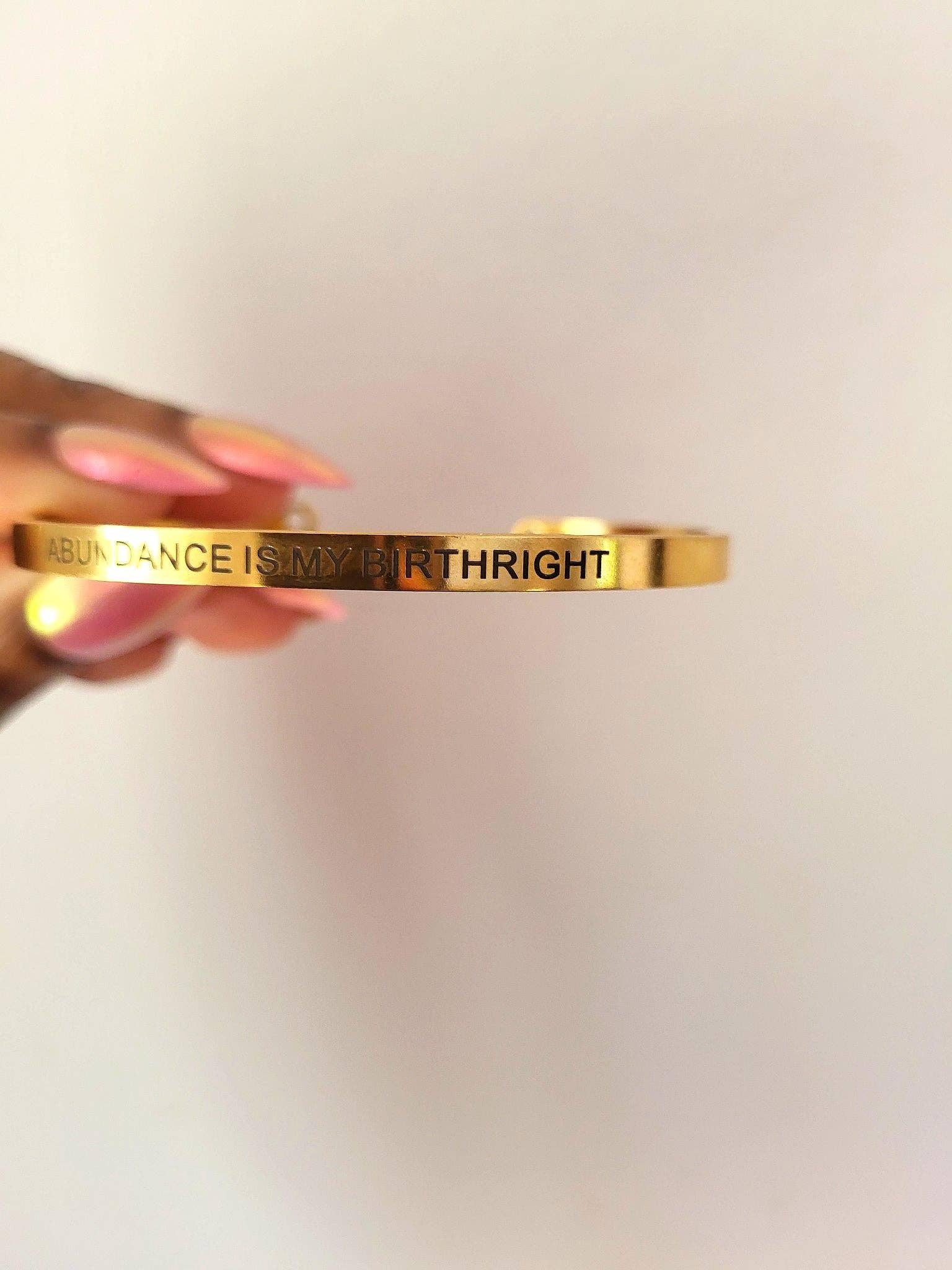 Moon Goddess – wholesale Manschettarmband – "Överflöd är min födslorätt" Armband2