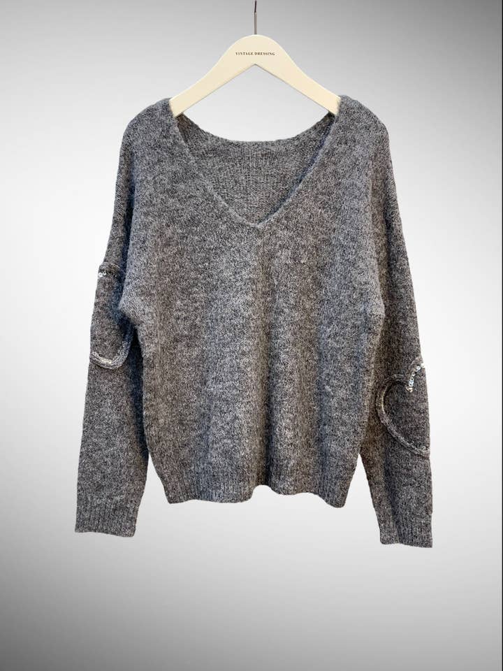 Moov Group – Großhandel Strickpullover – Damen – PULLI KRAGEN V Y5330