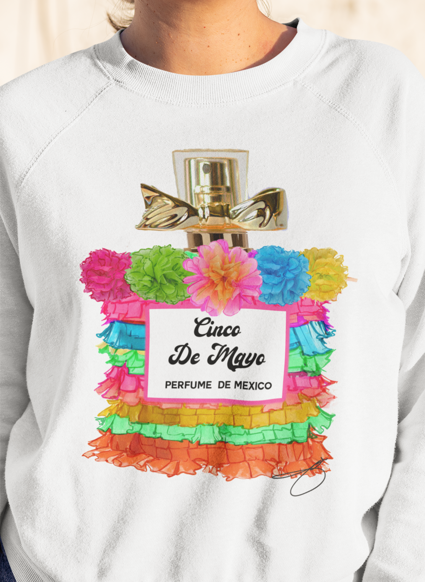 By Jodi LLC - Wholesale Screen Printed T-Shirt - Women's - Fiesta Perfume Cinco De Mayo Tee2