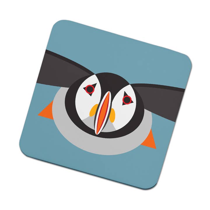 Jag gillar fåglar glasunderlägg Lunnefågel för wholesale av My Gifts Trade