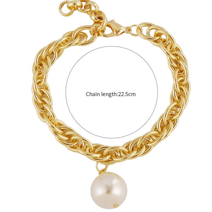 ACCITY - Wholesale Charm/Dangle Bracelet - PEARL CHARM BEADED BRACELET_CWAJE045413
