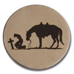 Country Barn USA - Wholesale Coasters - Leather Coaster Set - 4 piece (Multiple Design Options)3