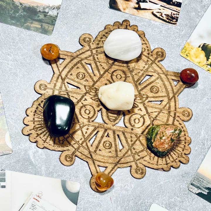 Bee Crystal Grid for wholesale by Enlightened Styles