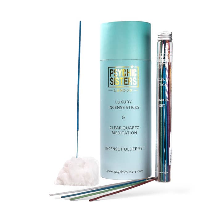 Clear Quartz Incense Holder Set for wholesale by Psychic Sisters