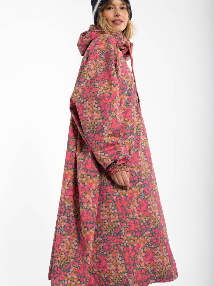 Danefae København - Wholesale Poncho - Women's - Danedream Drops Rain Poncho Berrygood Pink