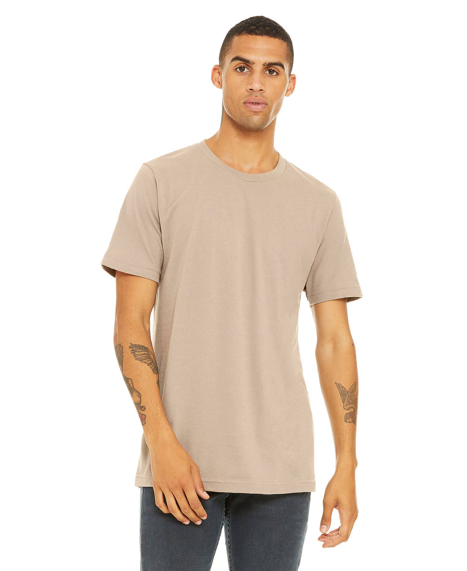 Print The Dream – Großhandel T-Shirt – Herren – Bella Canvas 3001 T-Shirt, unifarbene, weiche Unisex-Shirts44