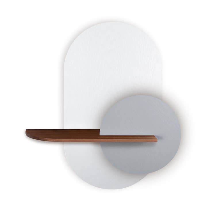 Alba væghylde · Hvid oval for engroshandel hos Woodendot