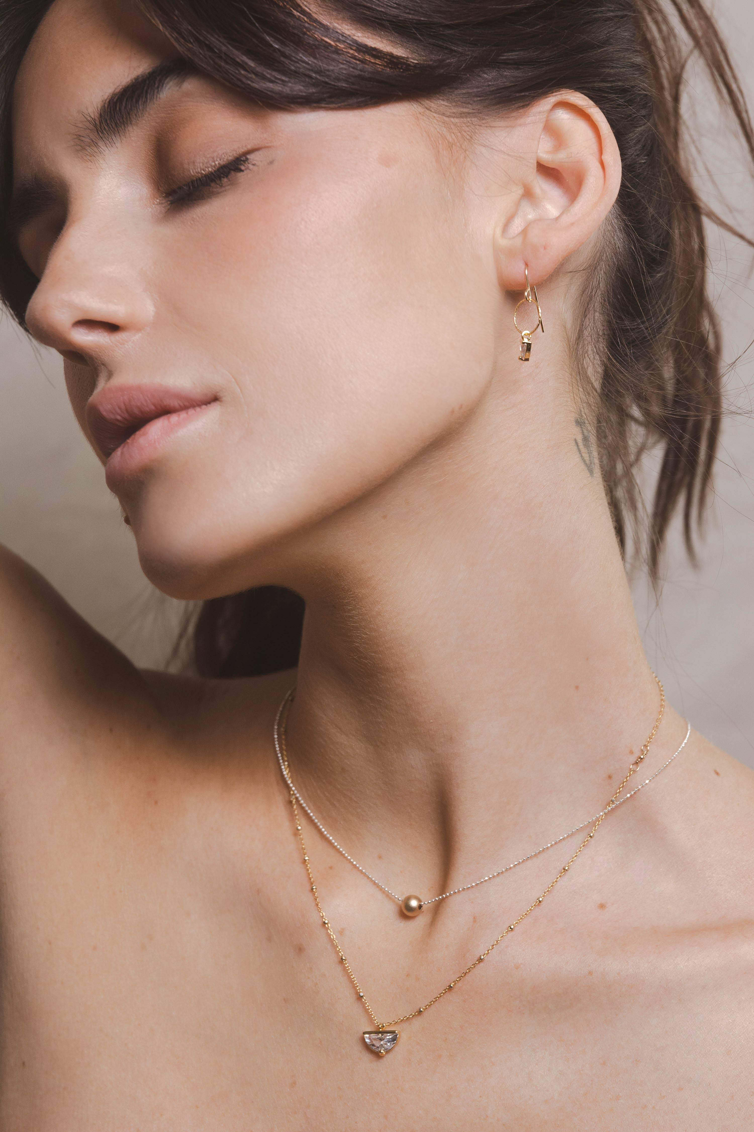 Verve - Vente Colliers à pendentif - Ariel - rempli d'or1