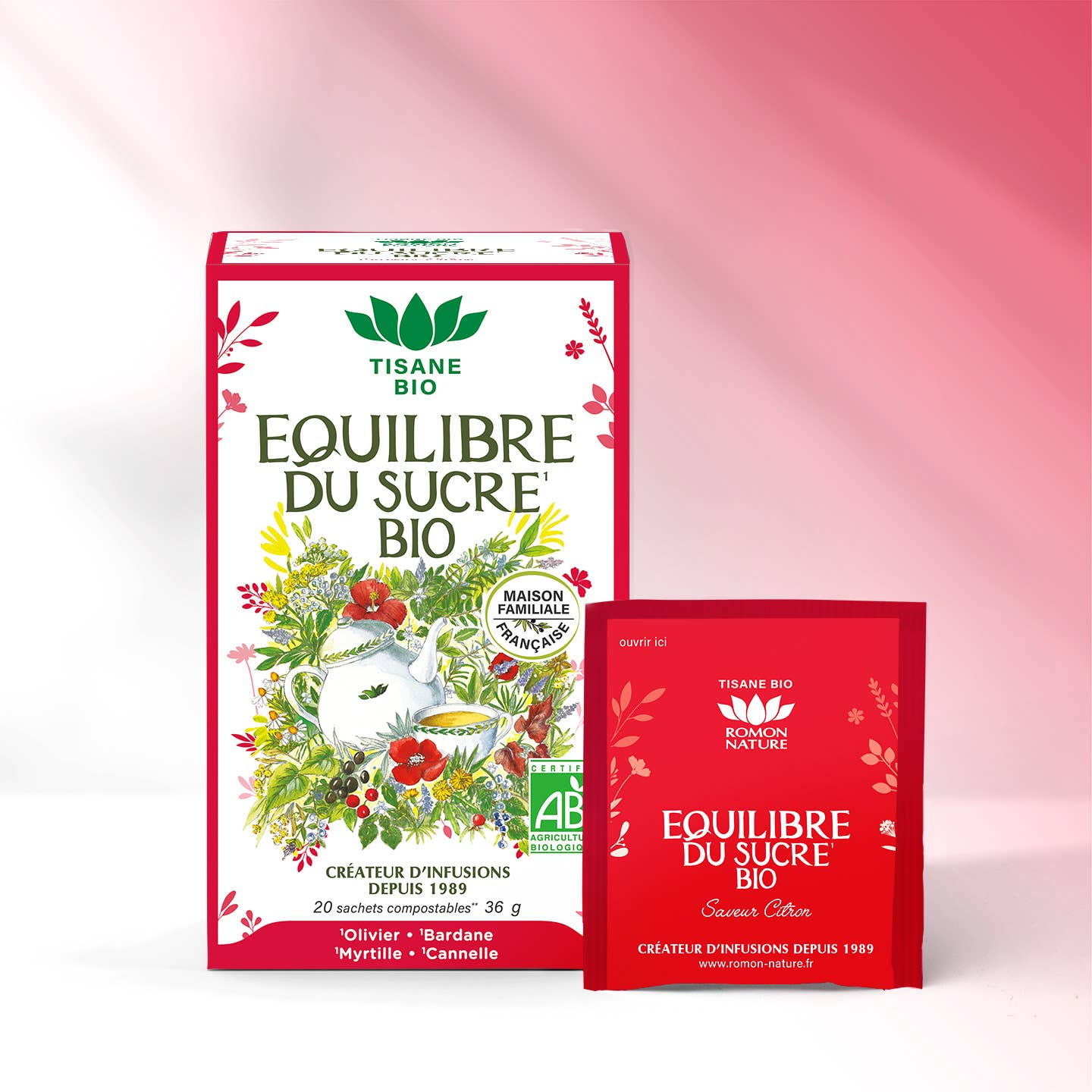 PROVENCE D'ANTAN - Wholesale Health/Detox Tea - Organic Sugar Balance Herbal Tea*1