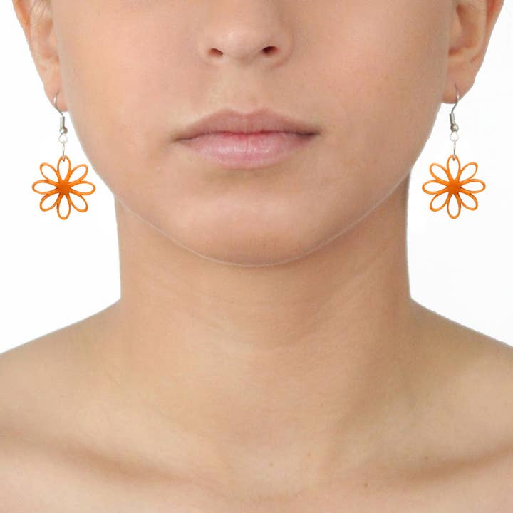 Muichic Natural Jewelry - Wholesale Dangle Earrings - Flowers Tagua Earrings Handmade Fairtrade Lightweight9