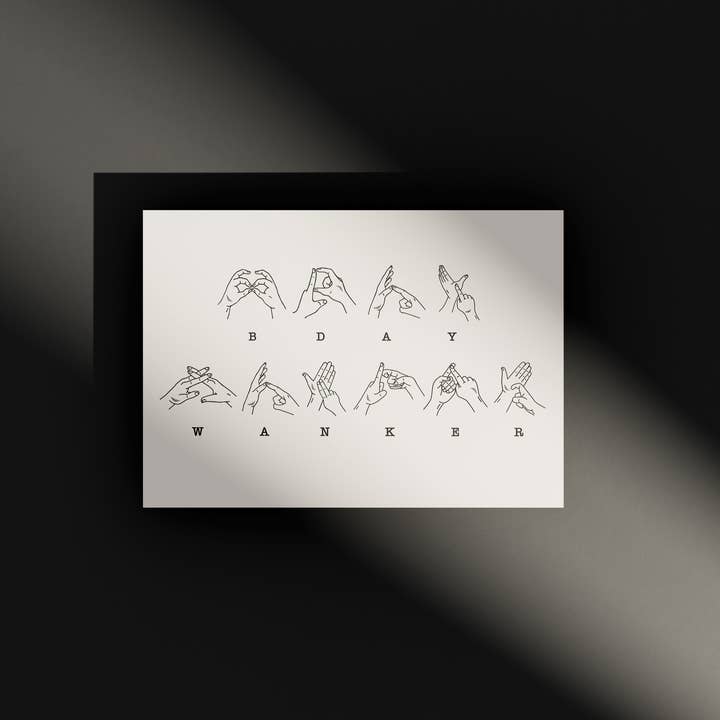 Fødselsdags Tosse BSL Fødselsdagskort for engroshandel hos Heyyy Ltd