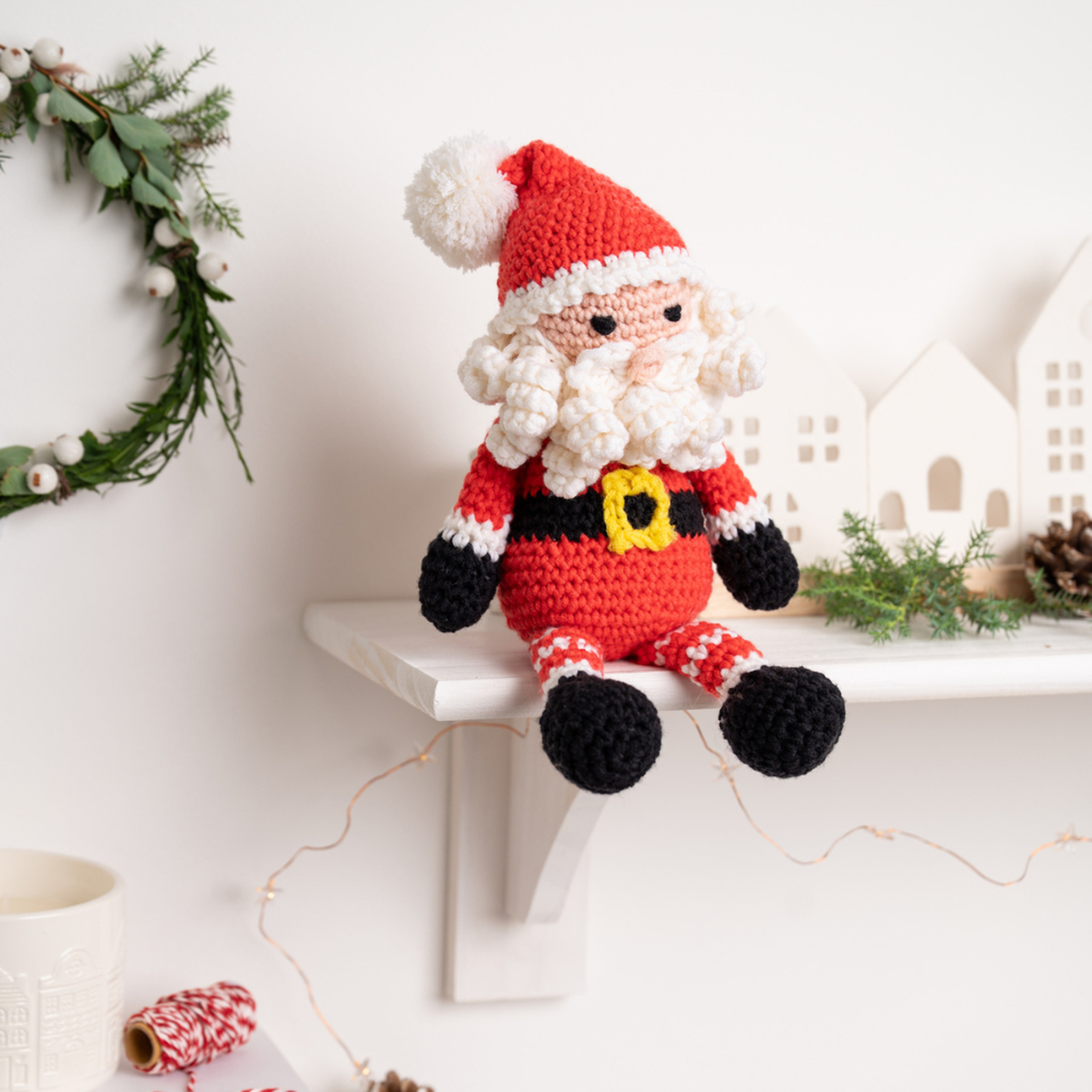 Wool Couture Company - Wholesale DIY Craft Kit - Father Christmas Easy Crochet Kit1