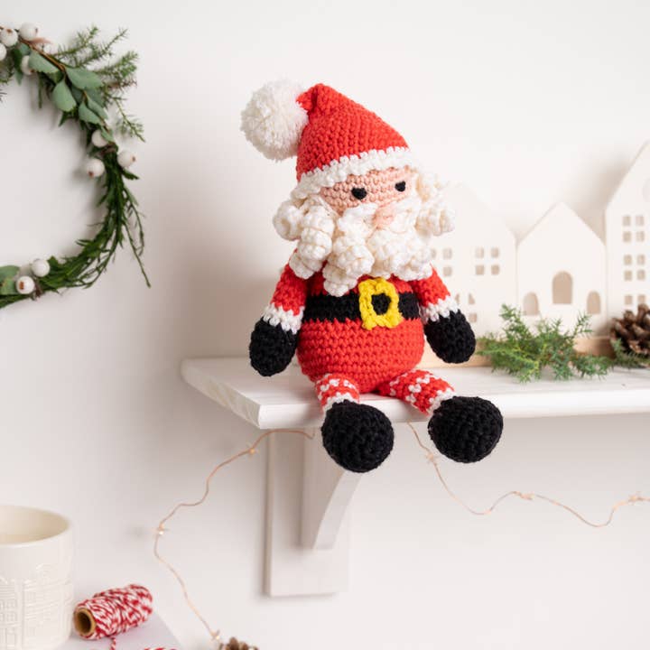 Wool Couture Company - Wholesale DIY Craft Kit - Father Christmas Easy Crochet Kit1