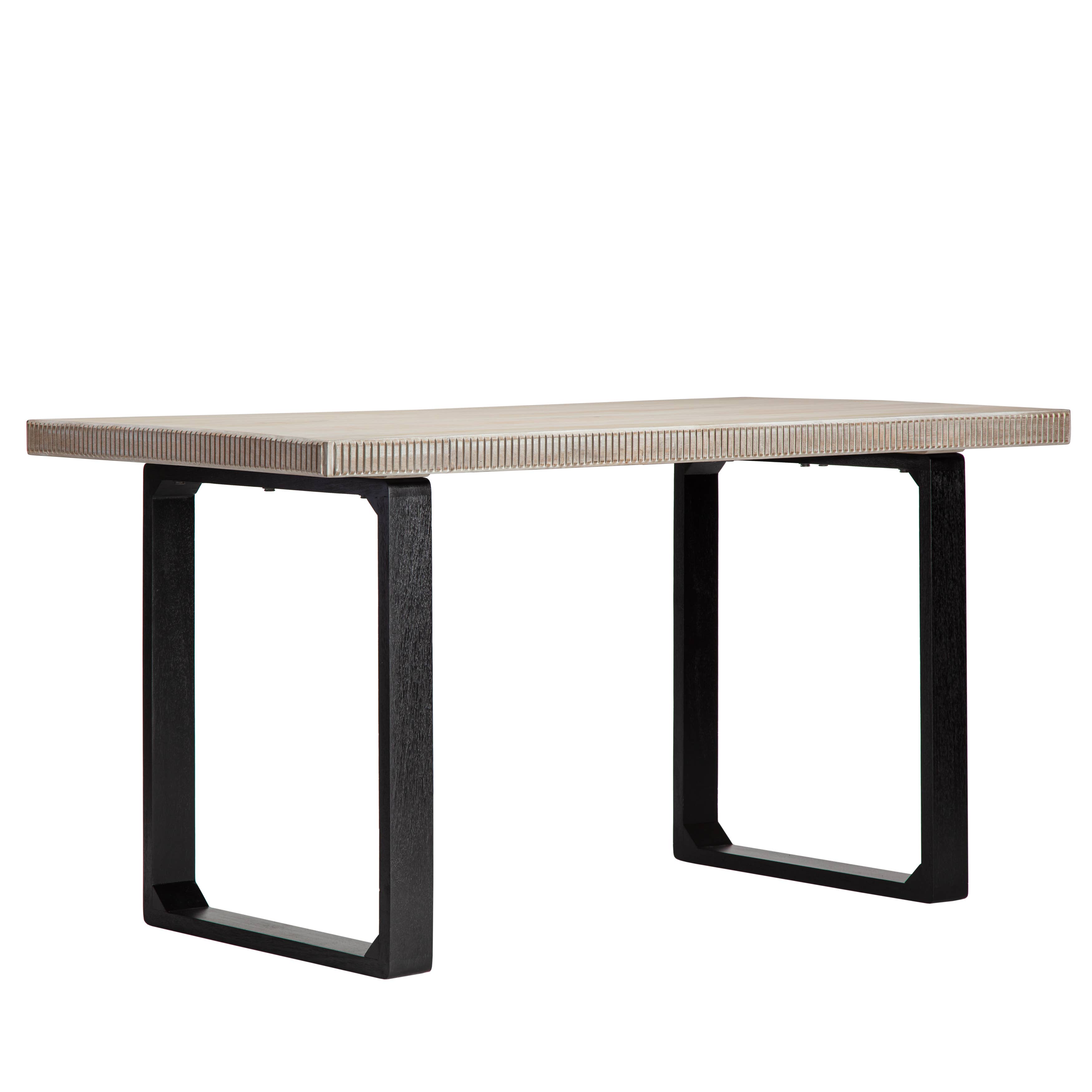 MH London - Vente Sous-main - Bureau d'ordinateur en bois massif Ancona18