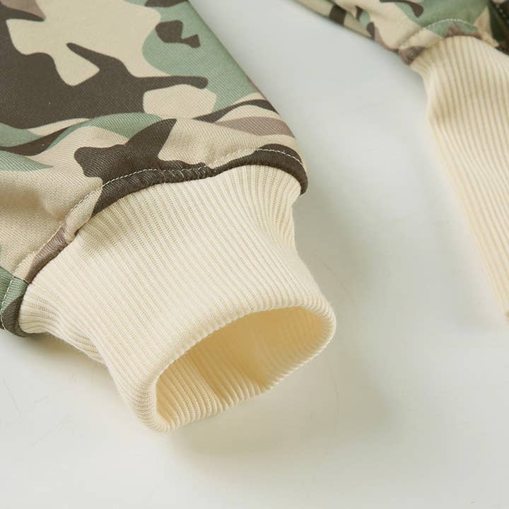 Camou Camouflage hooded sweatshirt pants sets for wholesale on Faire8