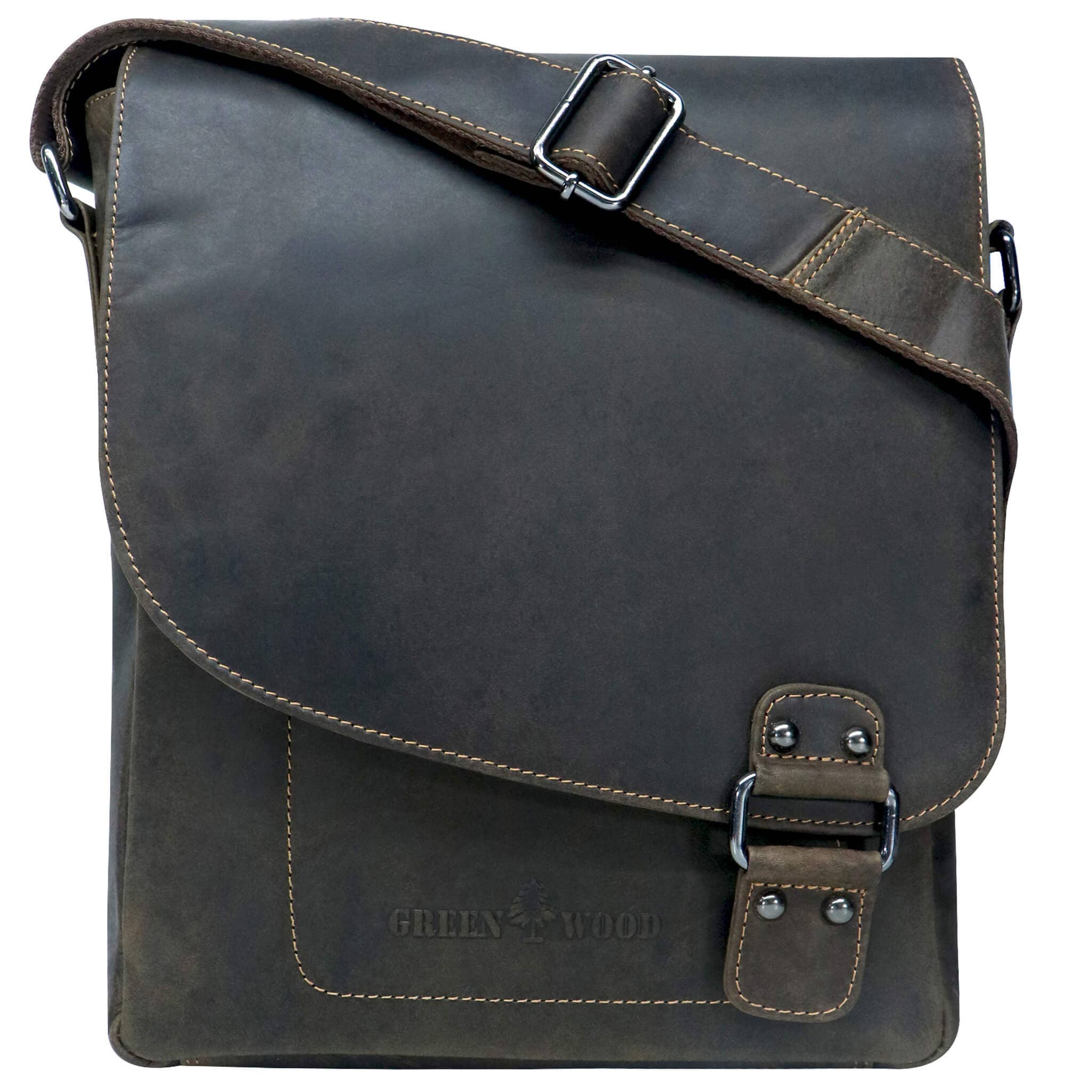 Greenwood - Wholesale Messenger Bag - Unisex - Hedwig A4 leather women's shoulder bag for men21
