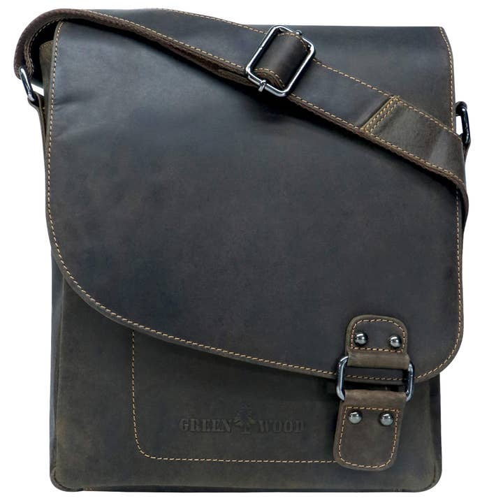 Greenwood - Wholesale Messenger Bag - Unisex - Hedwig A4 leather women's shoulder bag for men21