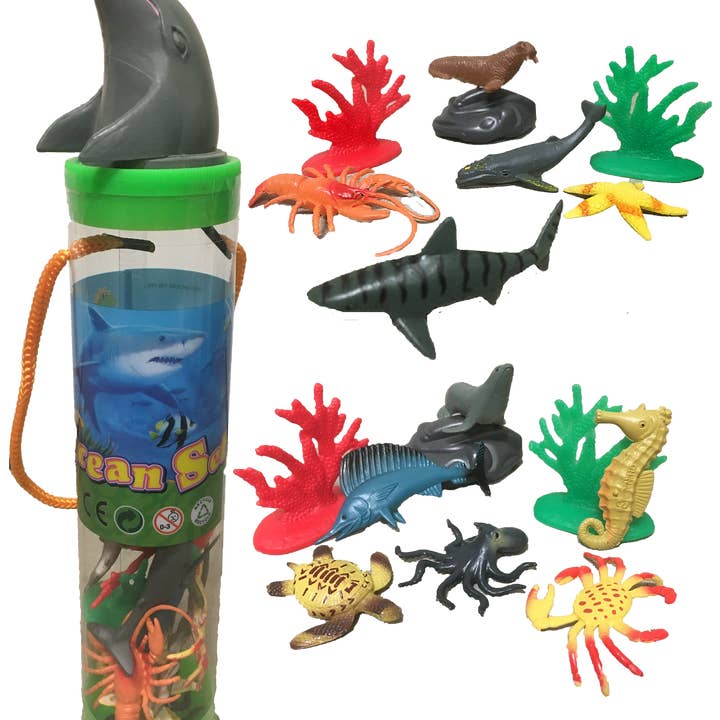 Sea Animal Figurines in Clear Tube with Dolphin Head Topper and other Purchase Wholesale river tubes. Free Returns & Net 60 Terms on Faire trending on Faire.