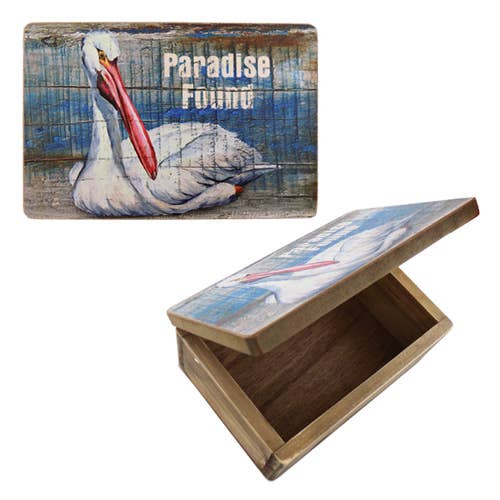 Wood Paradise Found Pelican Box for wholesale by Barry-Owen Co., Inc.