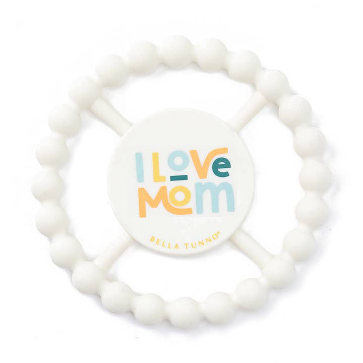 I Love Mom Happy Teether for wholesale by Bella Tunno