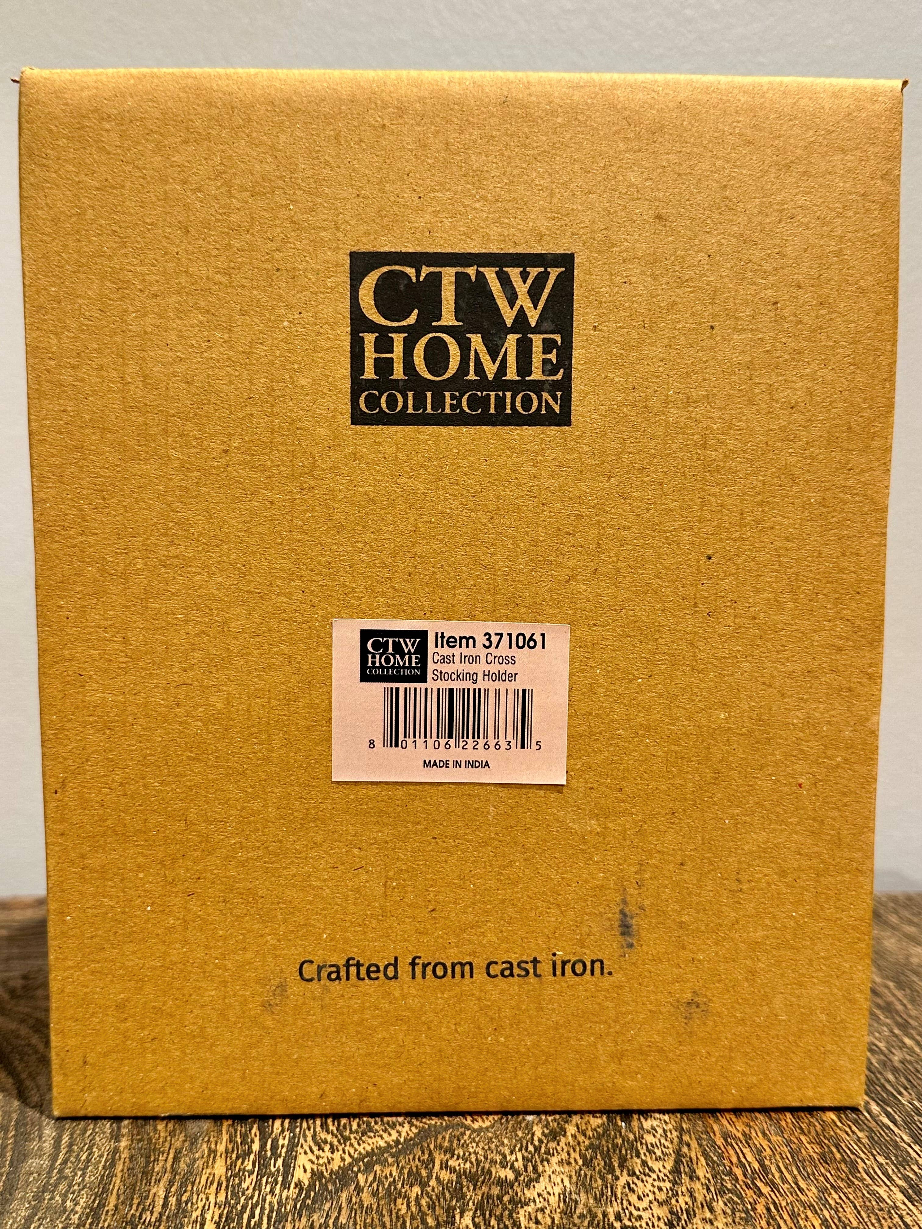 CTW Home Collection - Wholesale Christmas Decoration - Cast Iron Cross Stocking Holder4